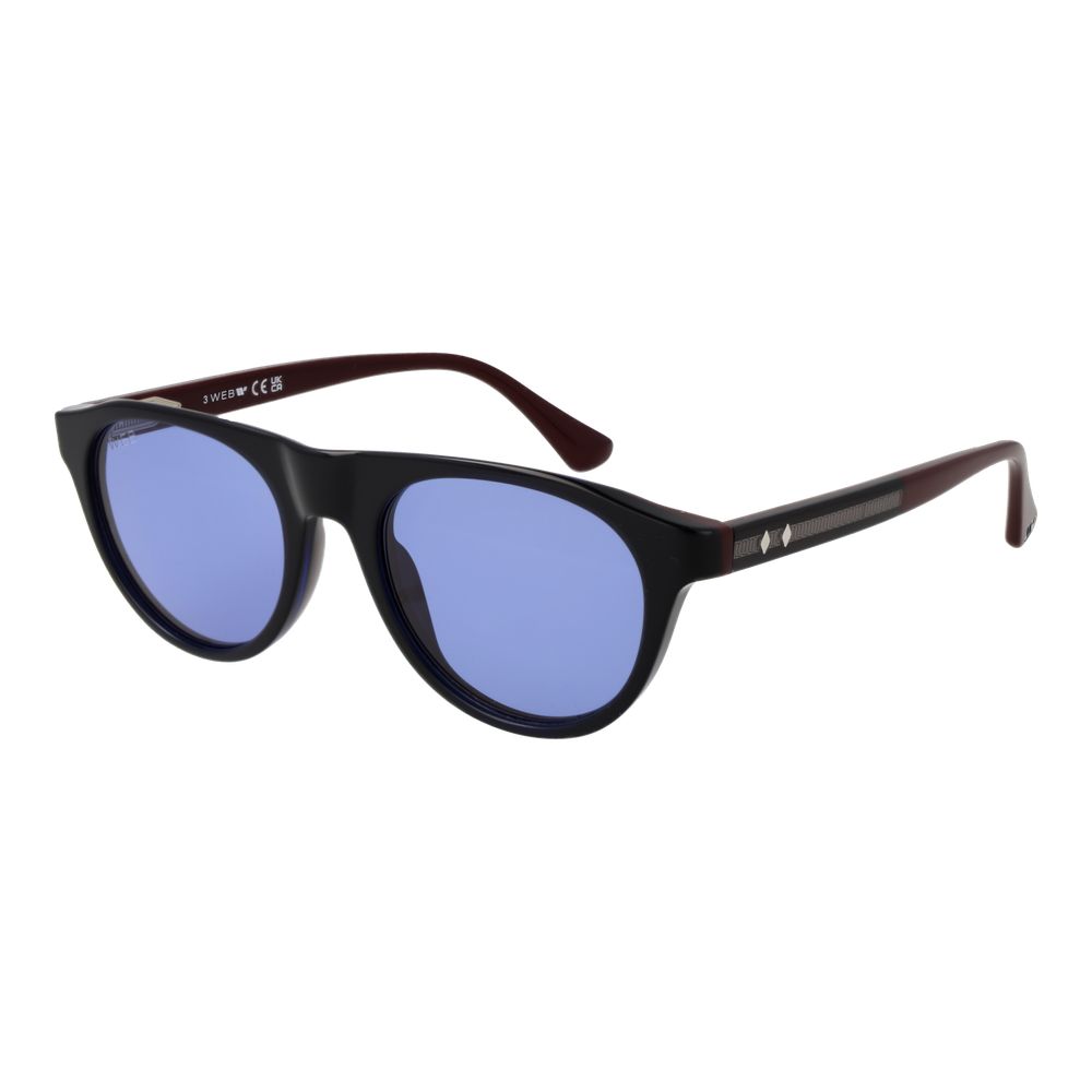 Web Blue Plastic Sunglasses