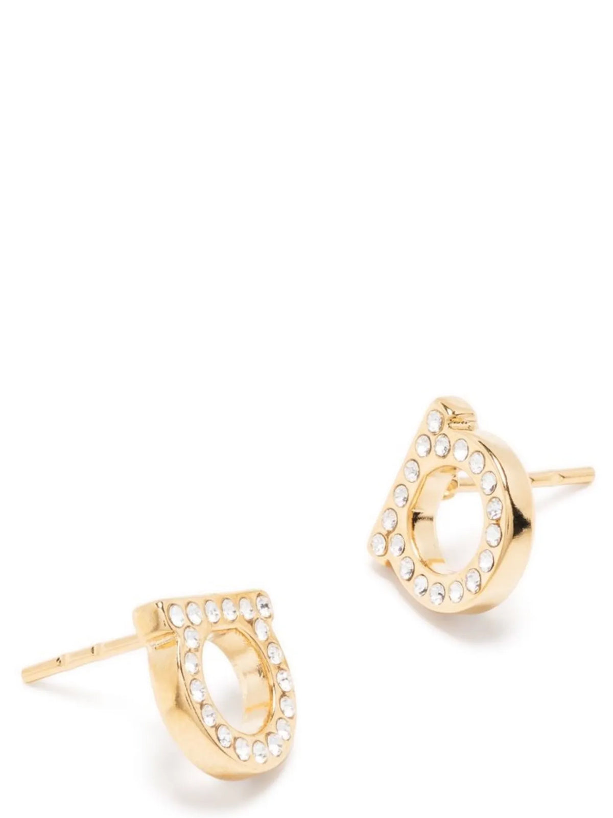 Ferragamo Gold Brass Earrings