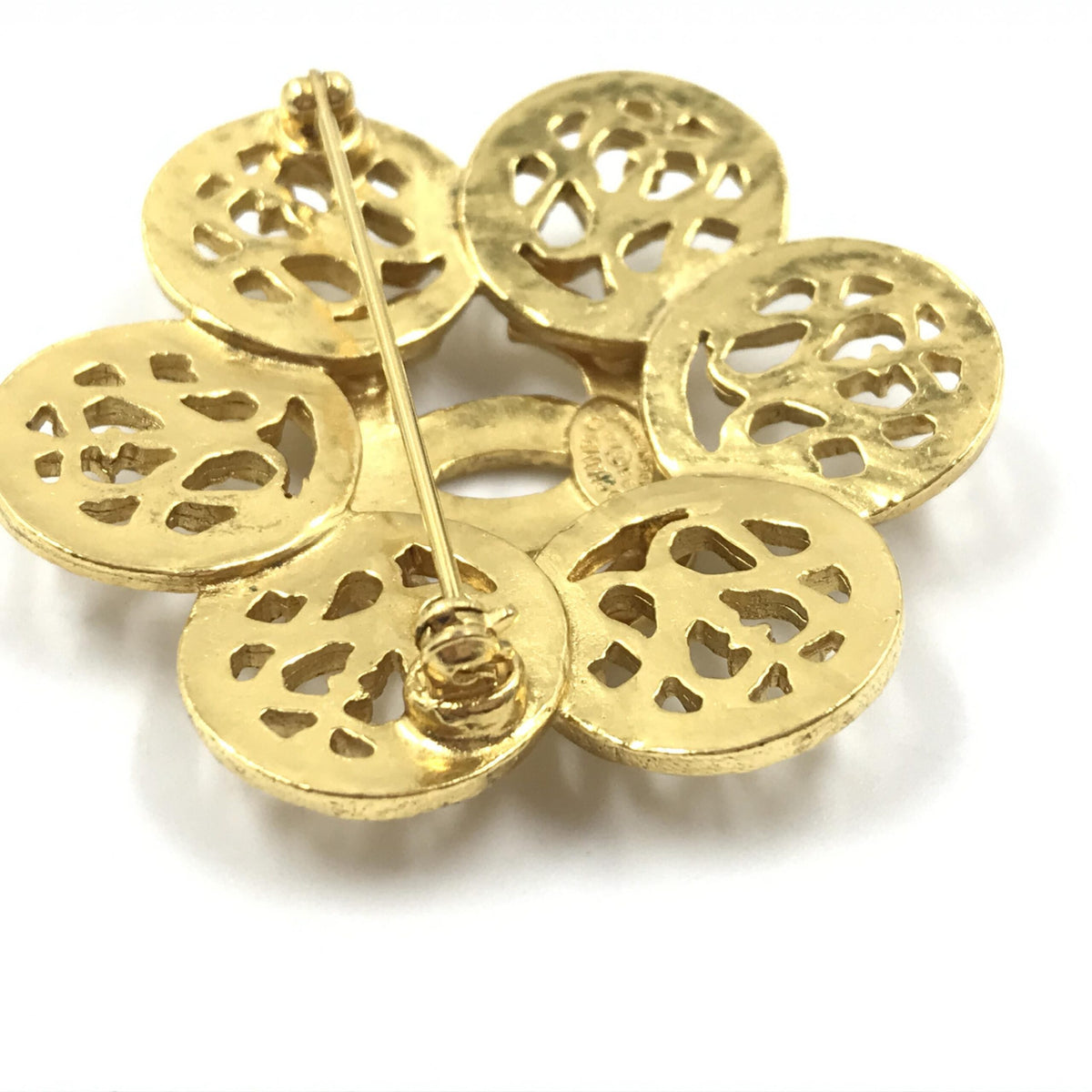 Chanel Costume Jewlery Vintage Brooch Coco Medallian