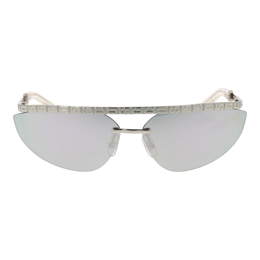 GCDS Silver Metal Sunglasses