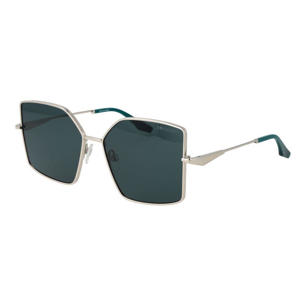 Trussardi Silver Metal Sunglasses